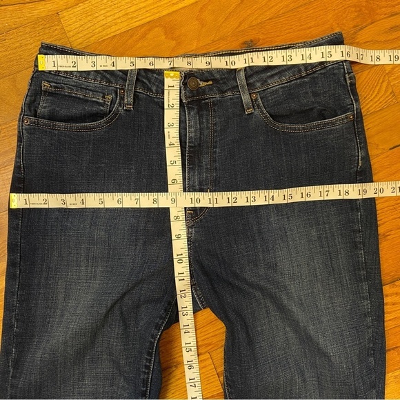 LEVIS 721 High Rise Skinny Jeans Dark Wash Stretch Denim Women's Size W33 L30 - Picture 6 of 10